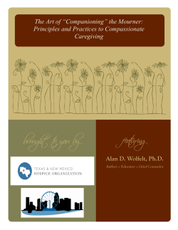 The Art of &ldquo;Companioning&rdquo; the Mourner: Principles and Practices to