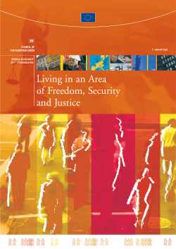 Living in an Area of Freedom, Security and Justice