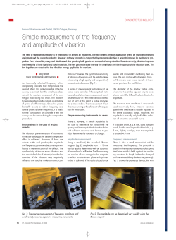 Simple measurement of the frequency and amplitude of vibration