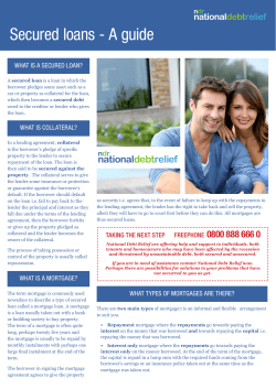 Secured loans - National Debt Relief