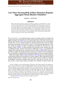 Can TimeVarying Risk of Rare Disasters Explain