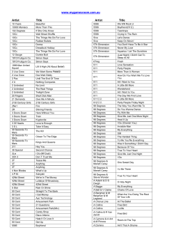 PDF Song List here