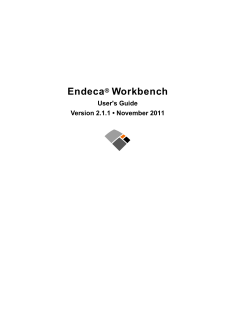 Endeca&reg; Workbench: User`s Guide