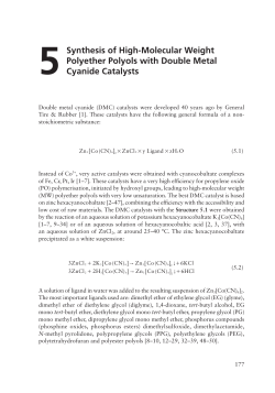 5Synthesis of High-Molecular Weight Polyether