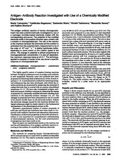 Antigen-AntibodyReactionInvestigatedwith Use