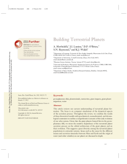 Building Terrestrial Planets - Observatoire de la C&ocirc;te d`Azur