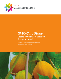 Hawaii Papaya GMO Case Study &ndash; Cornell Alliance for