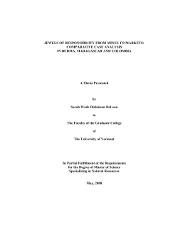 Jewels of Responsibility from Mines to Markets