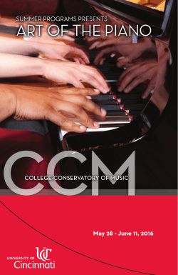 ART OF THE PIANO ART OF THE PIANO - College