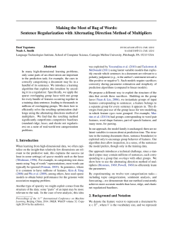 Making the Most of Bag of Words: Sentence Regularization with