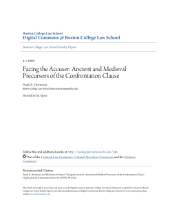 Facing the Accuser - Digital Commons @ Boston College Law School