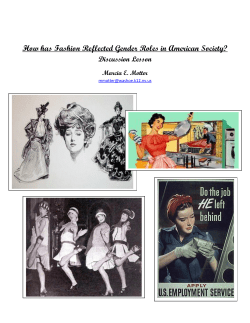 How has Fashion Reflected Gender Roles in