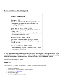 Emergency Planning Leaflet