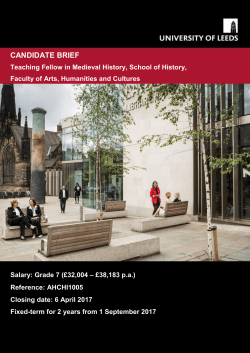 Candidate Brief - University of Leeds jobs