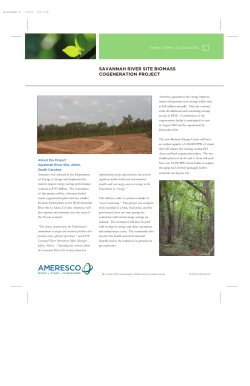 savannah river site biomass cogeneration project