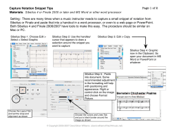 Capture Notation Snippet Tips Materials