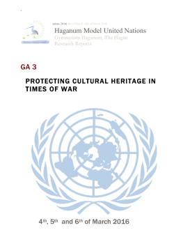 Haganum Model United Nations PROTECTING