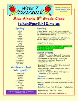 Miss Aiken`s 5th Grade Class