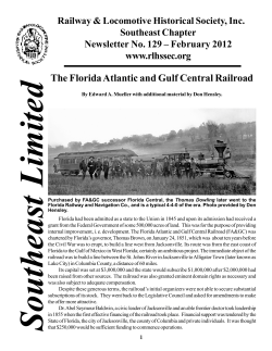 The Florida Atlantic and Gulf Central Railroad