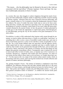 Summer School Award Winning Essay