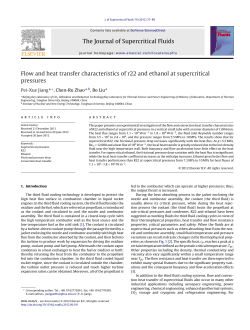 Flow and heat transfer characteristics of r22 and ethanol at