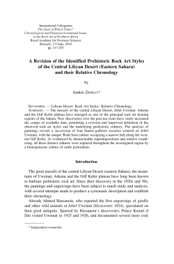 A Revision of the Identified Prehistoric Rock Art Styles