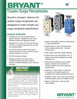 Duplex Surge Receptacles