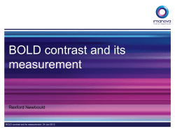 BOLD contrast and its measurement