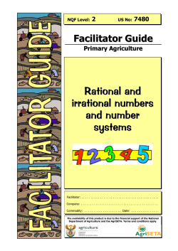 Rational and irrational numbers and number systems