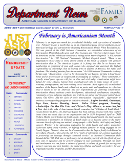 2017 February - American Legion Department of Illinois