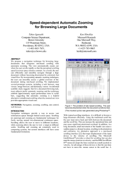 Speed-dependent Automatic Zooming for Browsing Large Documents