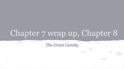 Chapter 7 wrap up, Chapter 8