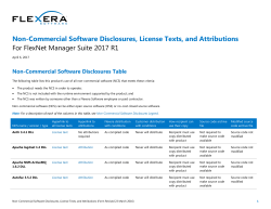 Non-Commercial Software Disclosures, License