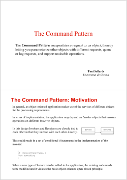 The Command Pattern