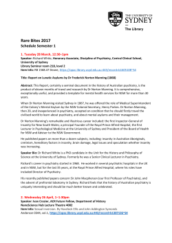 Rare Bites 2017 - Library News