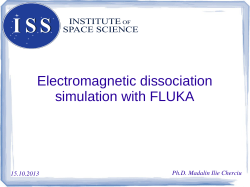 Electromagnetic dissociation simulation with FLUKA