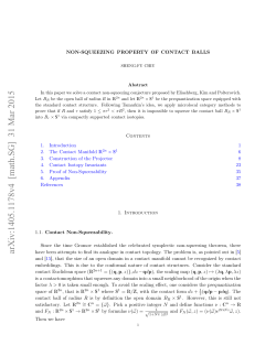 Non-squeezing property of contact balls