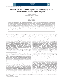 Rewards for Ratification: Payoffs for Participating in the