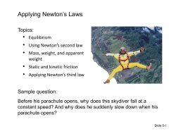 Applying Newton`s Laws