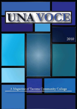 II I Una Voce 2010 - Tacoma Community College