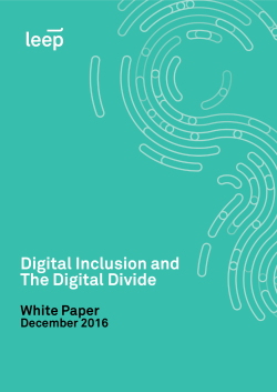 Digital Inclusion and The Digital Divide