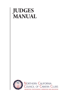 Judging Manual - Northern California Council of Camera Clubs