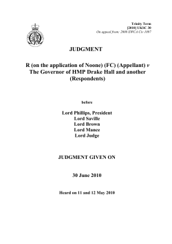 Judgment  - The Supreme Court