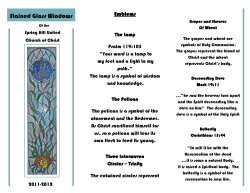 Stained Glass Windows - Spring Hill United Church of Christ