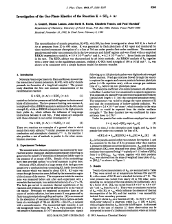 Investigation of the gas-phase kinetics of the reaction potassium+