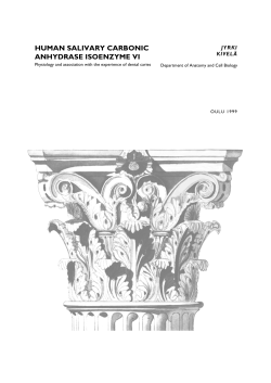Human salivary carbonic anhydrase isoenzyme VI