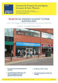to let retail premises adjacent to prime shopping area