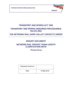 NR_INQ_27 Network Rail Freight Train Length Clarification