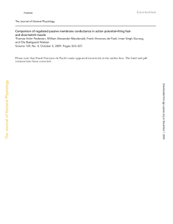 The Journal of General Physiology