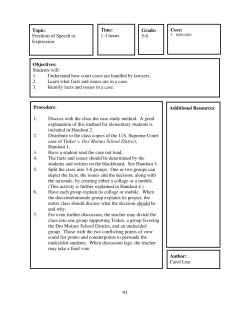 Freedom of Speech or Expression (Grades 5-6)